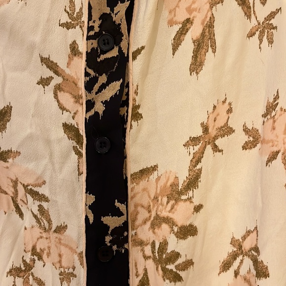 Ganni button blouse floral crepe - Picture 4 of 6